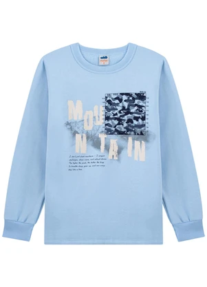Marlan - Conjunto Menino Blusão e Calça em Moletom Azul - MARLAN
