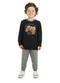 Marlan - Conjunto Menino Blusão e Calça Preto - variação: Preto