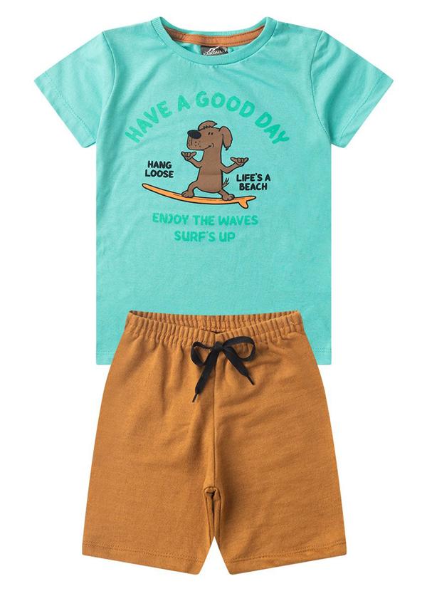 Rosa Azul - Conjunto Menino Born To Explore Kangulu Azul