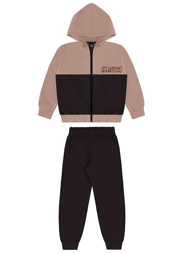 Bee Loop - Conjunto Menino Calça e Jaqueta Marrom
