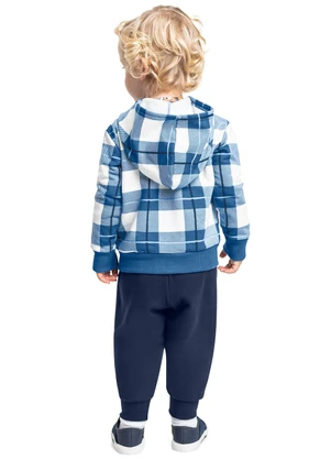 Bee Loop - Conjunto Menino com Jaqueta e Calça Azul - BEE LOOP