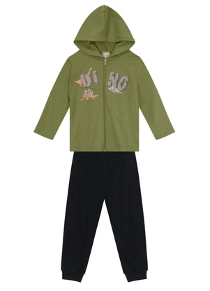 Brandili - Conjunto Menino de Dinossauro Verde - BRANDILI