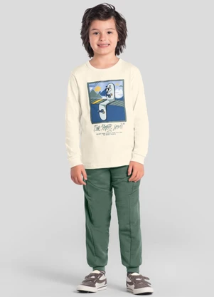 Brandili - Conjunto Menino de Skate Natural - BRANDILI