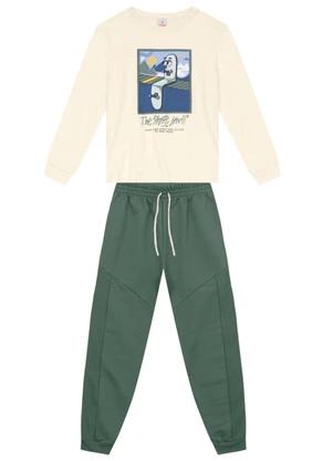 Brandili - Conjunto Menino de Skate Natural - BRANDILI