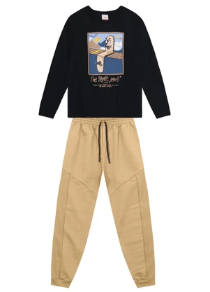 Brandili - Conjunto Menino de Skate Natural - BRANDILI