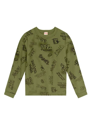 Brandili - Conjunto Menino de Skate Verde - BRANDILI