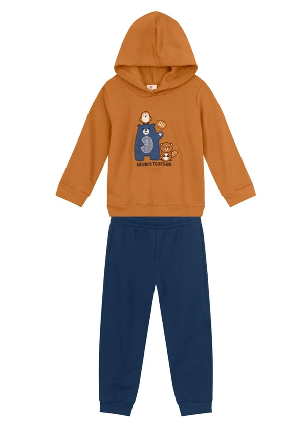 Brandili - Conjunto Menino de Urso Marrom