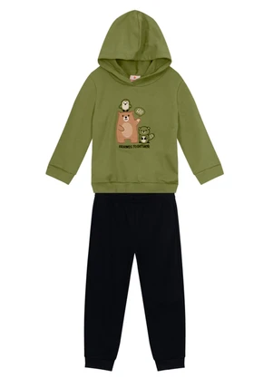 Brandili - Conjunto Menino de Urso Verde - BRANDILI
