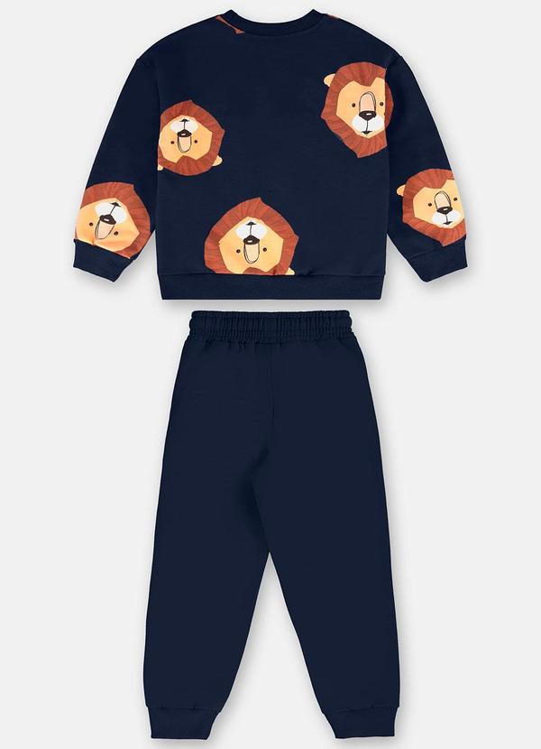 Up Baby - Conjunto Menino em Moletom Azul 3