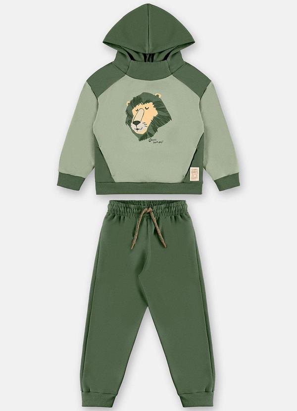 Up Baby - Conjunto Menino em Moletom Verde 3