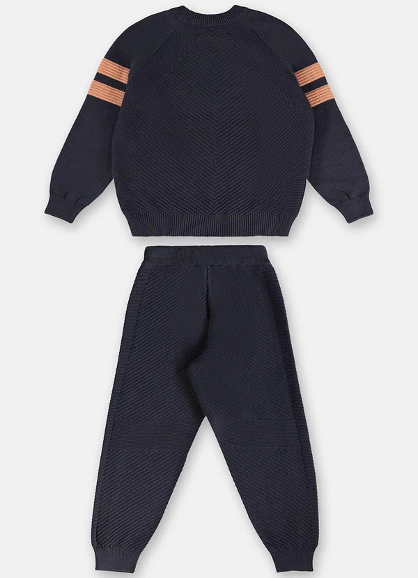 Up Baby - Conjunto Menino em Tricot Azul 3