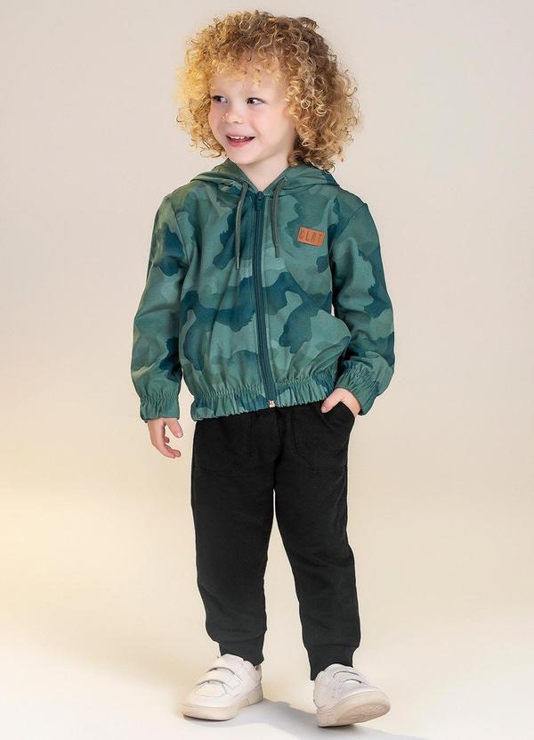 Colorittá - Conjunto Menino Estampado Militar Verde