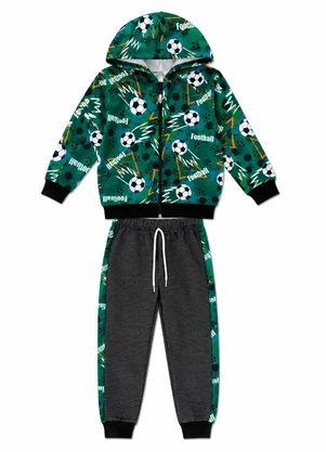 Rosa Azul - Conjunto Menino Football Verde - ROSA AZUL