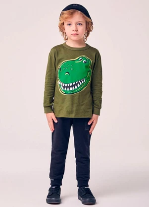 Youccie - Conjunto Menino Infantil do Dino Rex - YOUCCIE