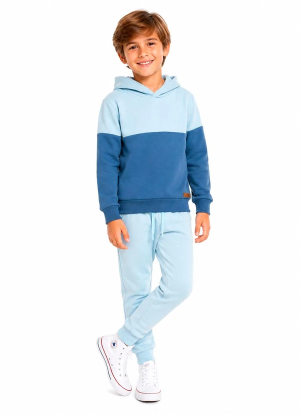 Rosa Azul - Conjunto Menino Inverno Kangulu Azul Bebê