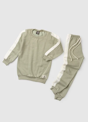 Rosa Azul - Conjunto Menino Inverno Kangulu Verde Claro - ROSA AZUL