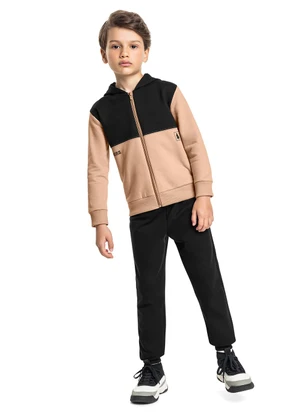 Bee Loop - Conjunto Menino Jaqueta Calça Preto - BEE LOOP