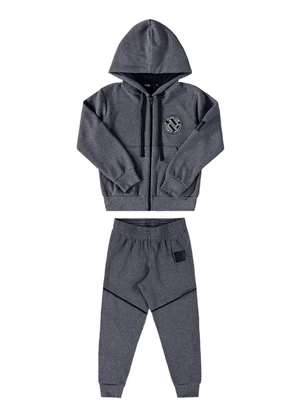 Ioluig - Conjunto Menino Jaqueta e Calça Authentic Preto - IOLUIG