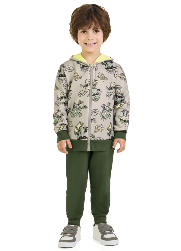 Marlan - Conjunto Menino Jaqueta e Calça Cinza