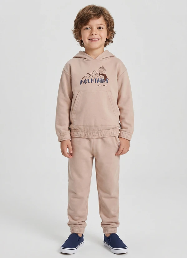 Guloseima - Conjunto Menino Jaqueta e Calça Marrom