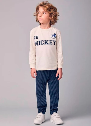 Youccie - Conjunto Menino Listrado do Mickey - YOUCCIE