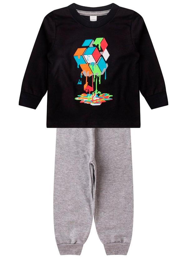 Rovitex - Conjunto Menino Meia Estação Kappes Preto