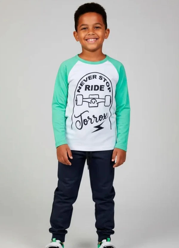 Rovitex - Conjunto Menino Meia Estação Keki Boys Verde