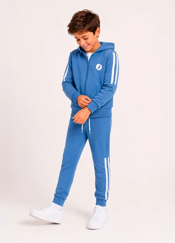 Rosa Azul - Conjunto Menino Minimalista Kangulu Azul Cobalto