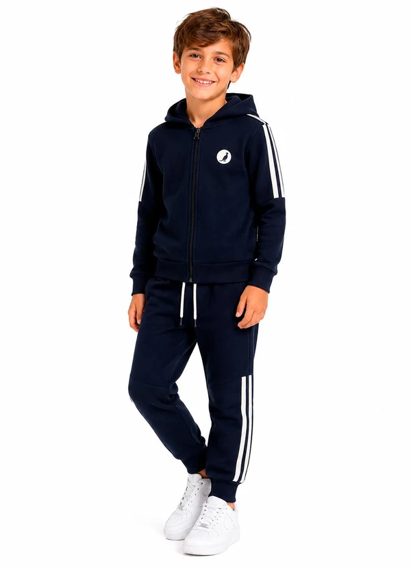 Rosa Azul - Conjunto Menino Minimalista Kangulu Azul Marinho