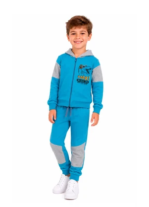 Rosa Azul - Conjunto Menino Roar Kangulu Cobalto - ROSA AZUL