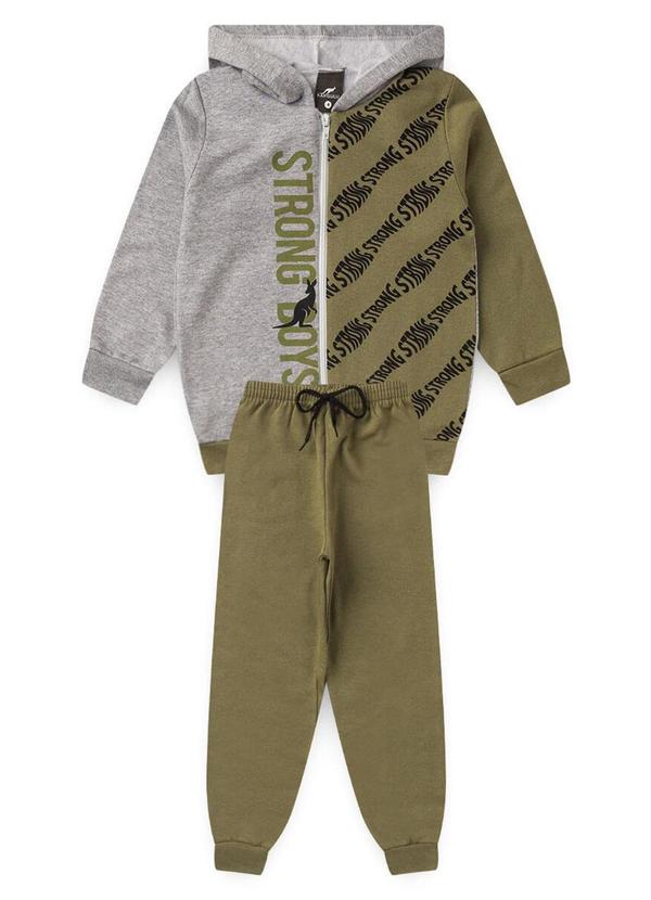Rosa Azul - Conjunto Menino Strong Boys Kangulu Mescla