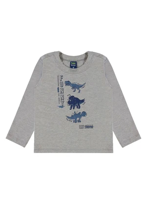 Bee Loop - Conjunto Meu Dinossaurinho Infantil Cinza - BEE LOOP