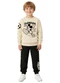 Malwee Kids - Conjunto Mickey Mouse® em Moletom Bege - variação: Bege