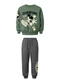 Malwee Kids - Conjunto Mickey Mouse® em Moletom Bege - variação: Verde Oliva
