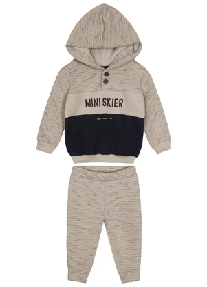 Carinhoso - Conjunto Mini Skier Matelassê Menino Marrom - CARINHOSO