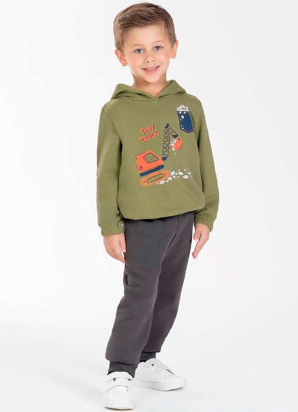 Cativa Kids - Conjunto Moderno Masculino Infantil Verde