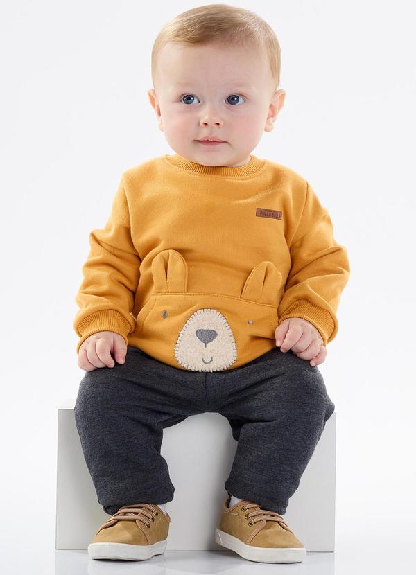 Pulla Bulla - Conjunto Moletom Amarelo