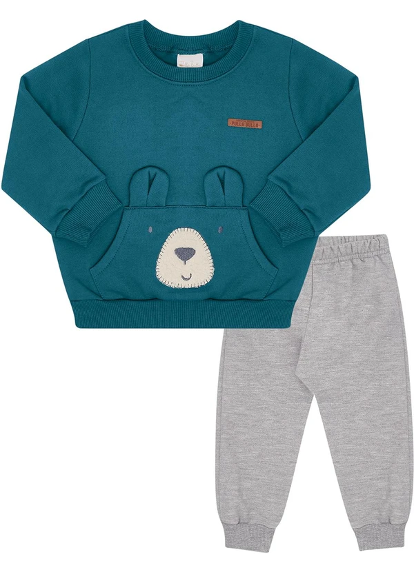 Pulla Bulla - Conjunto Moletom Azul