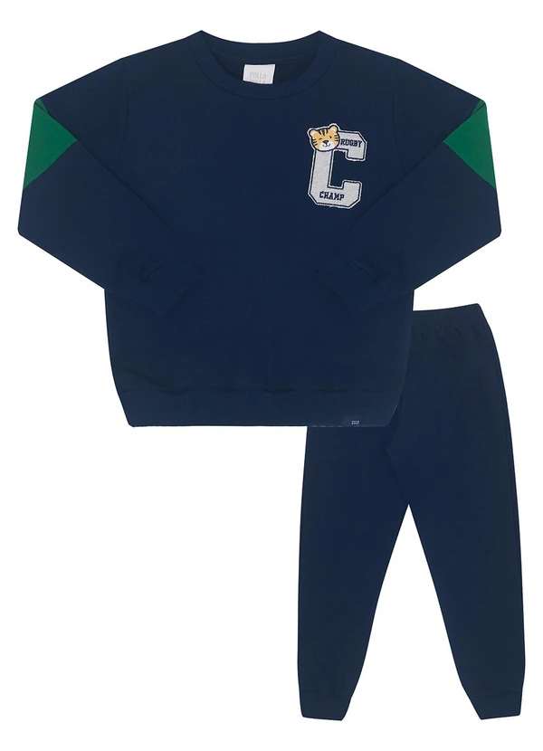 Pulla Bulla - Conjunto Moletom Azul