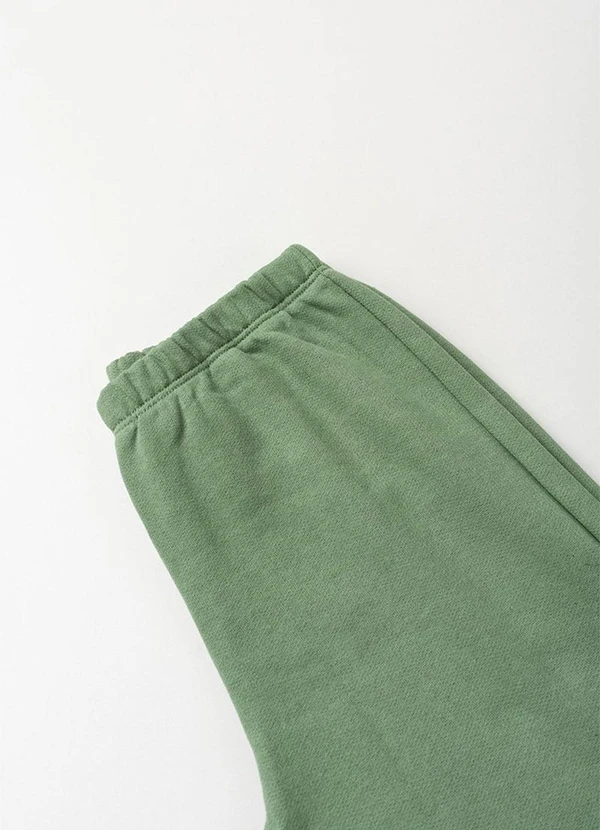 Vida Costeira - Conjunto Moletom Bicolor com Bolso Verde 7