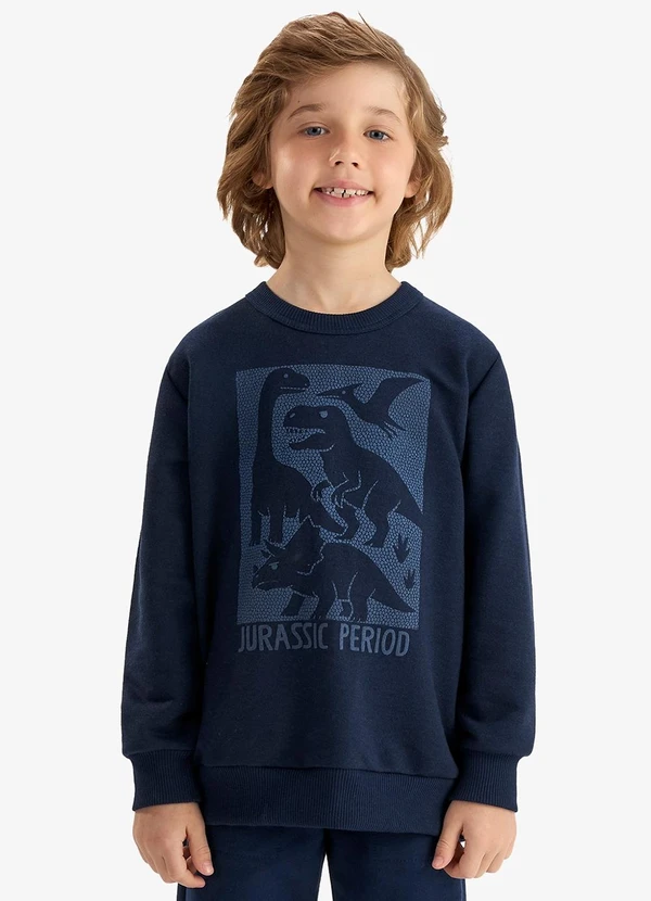 Rovi Kids - Conjunto Moletom Blusão e Calça Azul 4