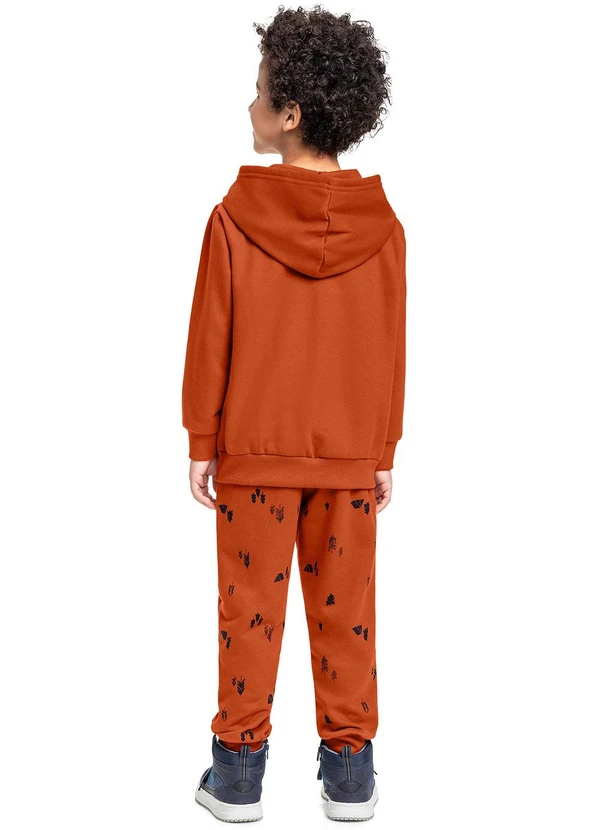 Bee Loop - Conjunto Moletom Blusão e Calça Marrom 2