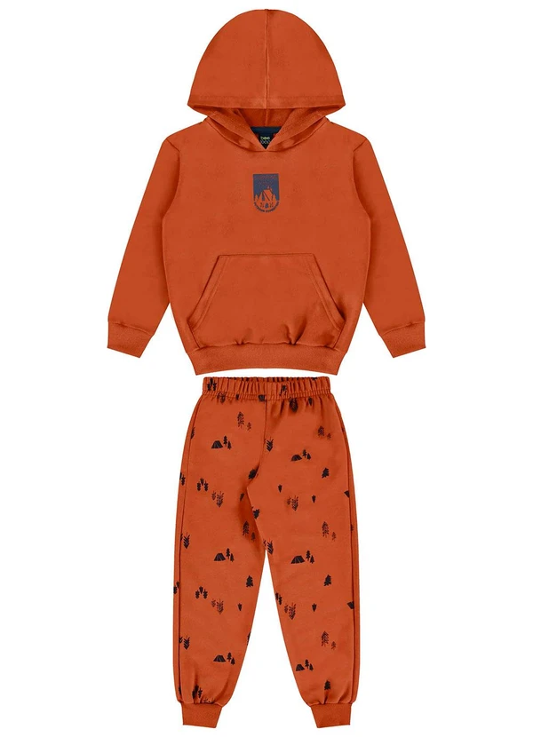 Bee Loop - Conjunto Moletom Blusão e Calça Marrom 3