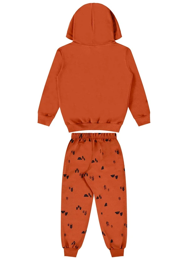 Bee Loop - Conjunto Moletom Blusão e Calça Marrom 4