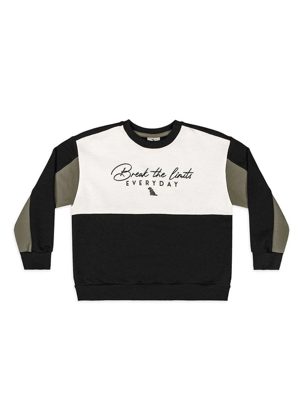 Quimby - Conjunto Moletom Blusão e Calça Preto 3