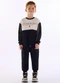 Quimby - Conjunto Moletom Blusão e Calça Preto - variação:  
