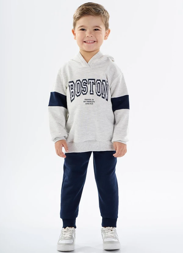 Pulla Bulla - Conjunto Moletom Cinza