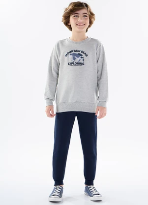 Pulla Bulla - Conjunto Moletom Cinza - PULLA BULLA