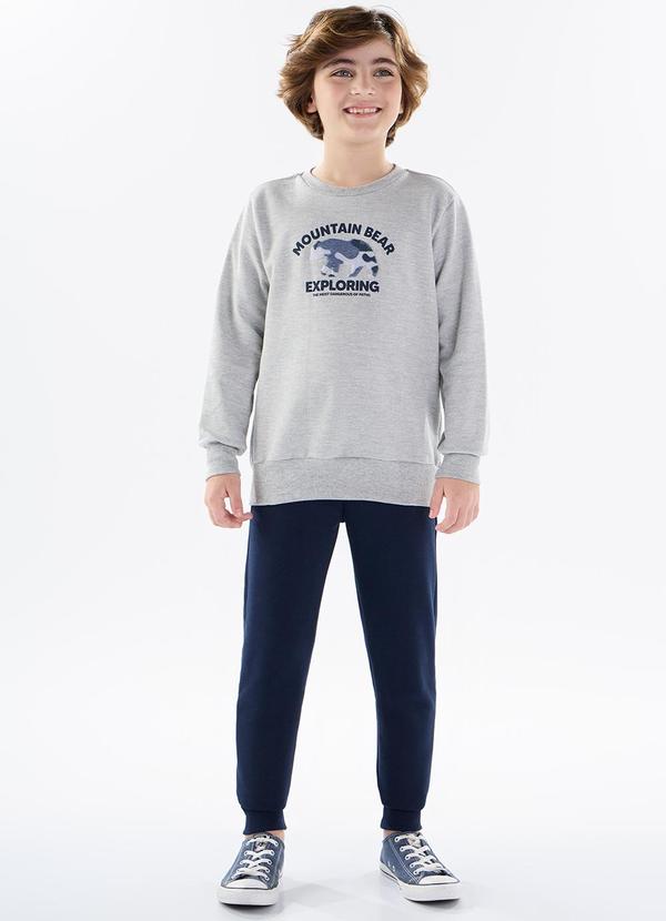 Pulla Bulla - Conjunto Moletom Cinza