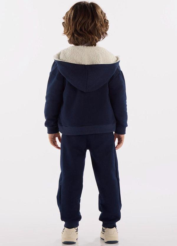 Up Baby - Conjunto Moletom com Capuz Azul 2